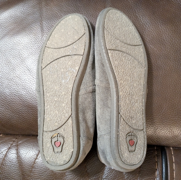 BOBS from Skechers Keep It Cozy Charcoal Plush Slip-On Flats - Women’s 8 Wide - Picture 6 of 7